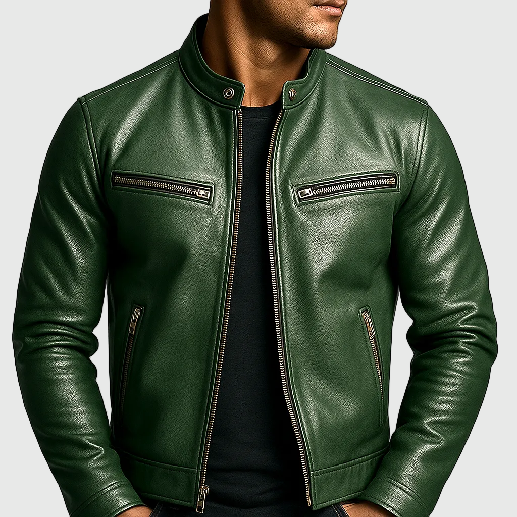 Chaqueta de Cuero Vintage