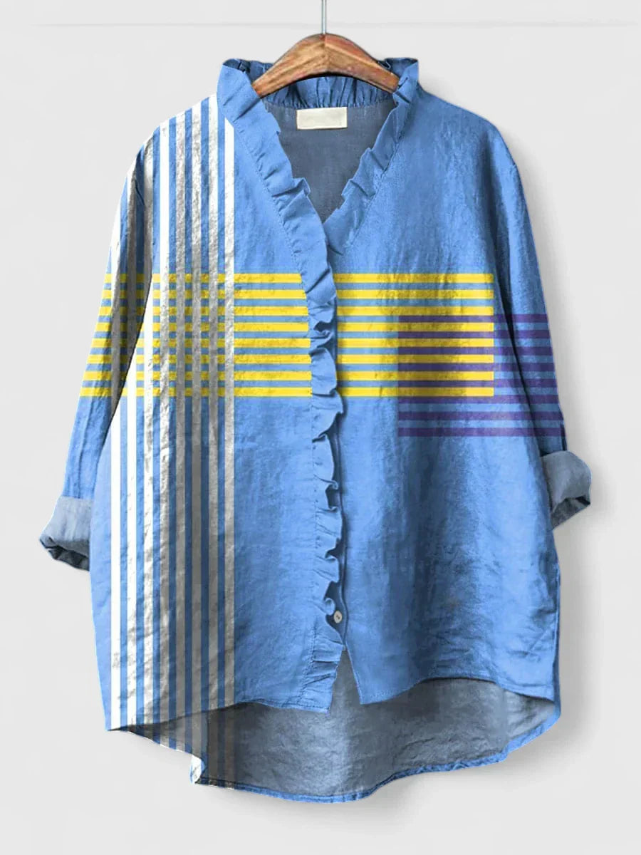 Blusa Holgada con Escote en V