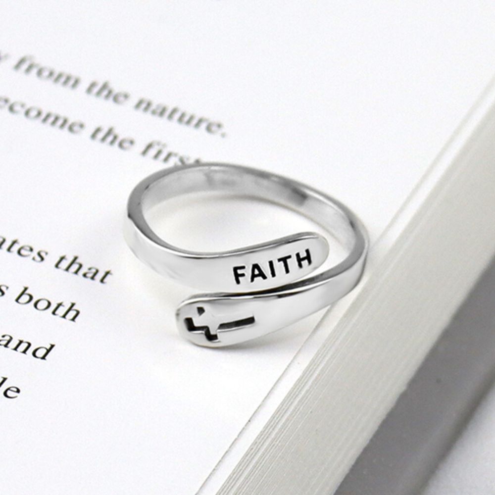 Anillo ajustable de fe (ajustable)