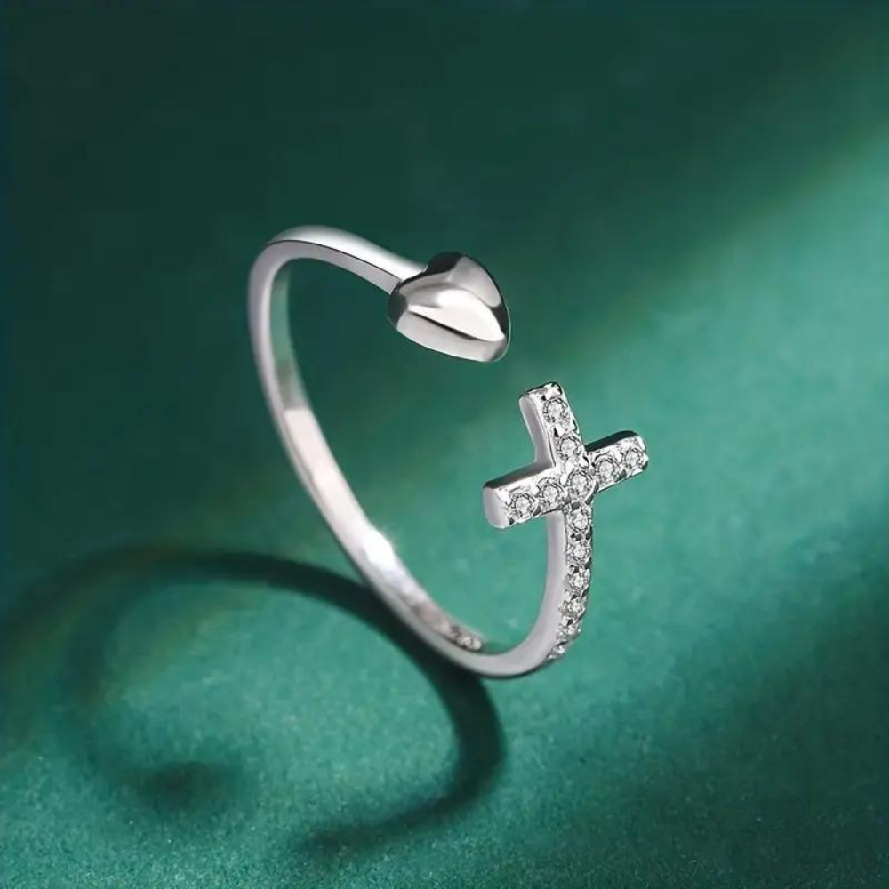 ANILLO DE CORAZÓN (AJUSTABLE)