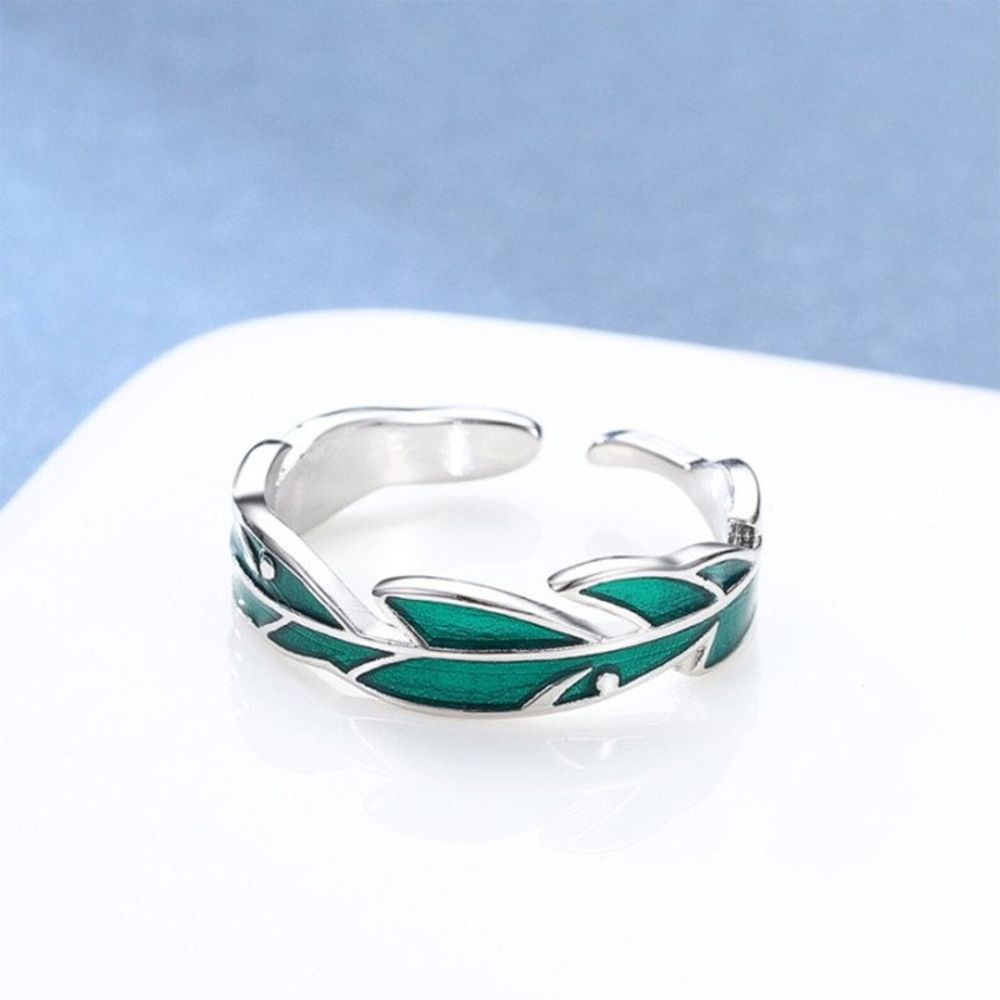 Anillo de hoja de plátano (ajustable)