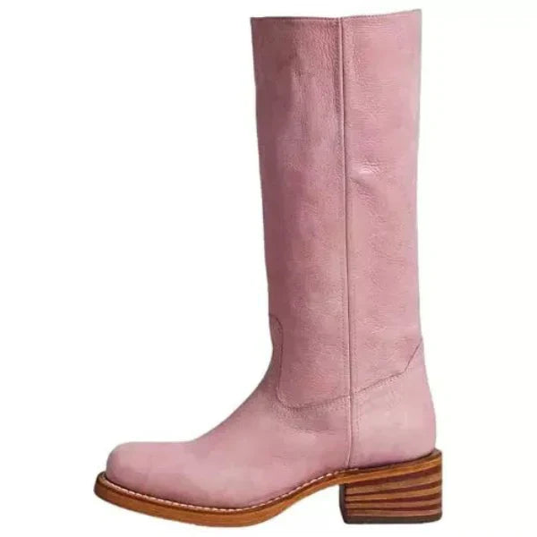 Botas retro de cuero