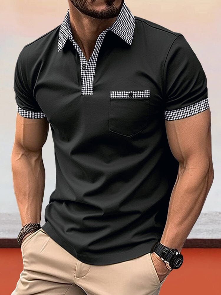 Polo casual a cuadros