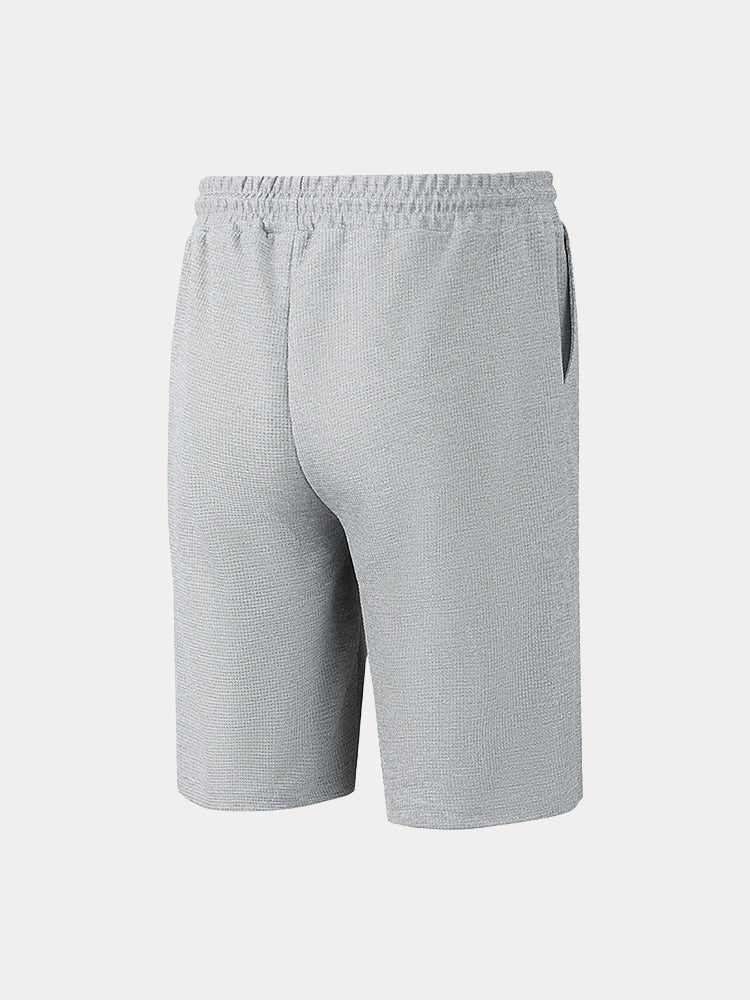 Shorts casuales de tejido waffle