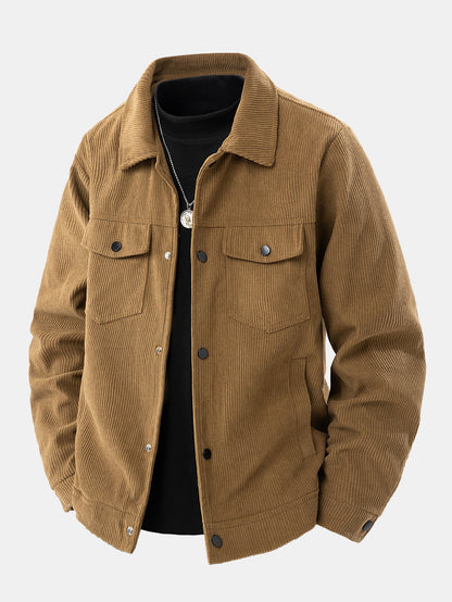 Chaqueta de pana de bolsillo