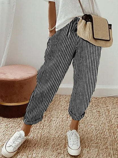 Pantalones de lino casuales
