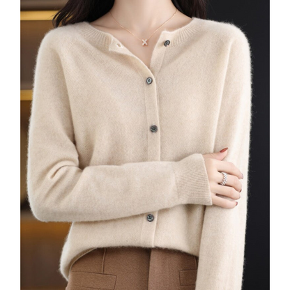 Chaqueta de punto con botones clásicos