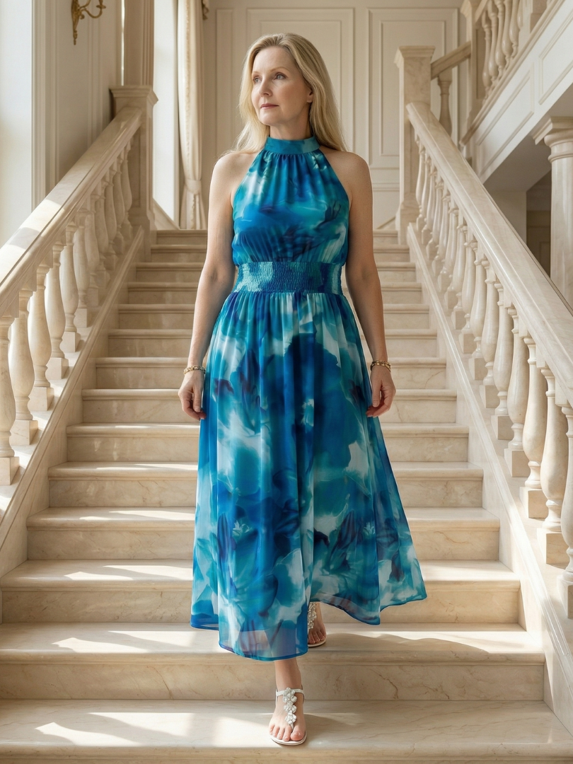 Martina | Vestido midi halter