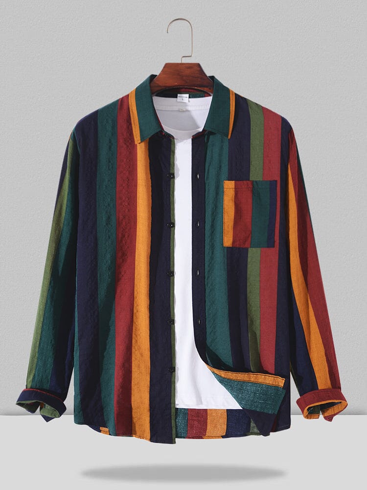 Camisa de lino de manga larga