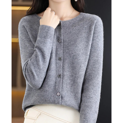 Chaqueta de punto con botones clásicos