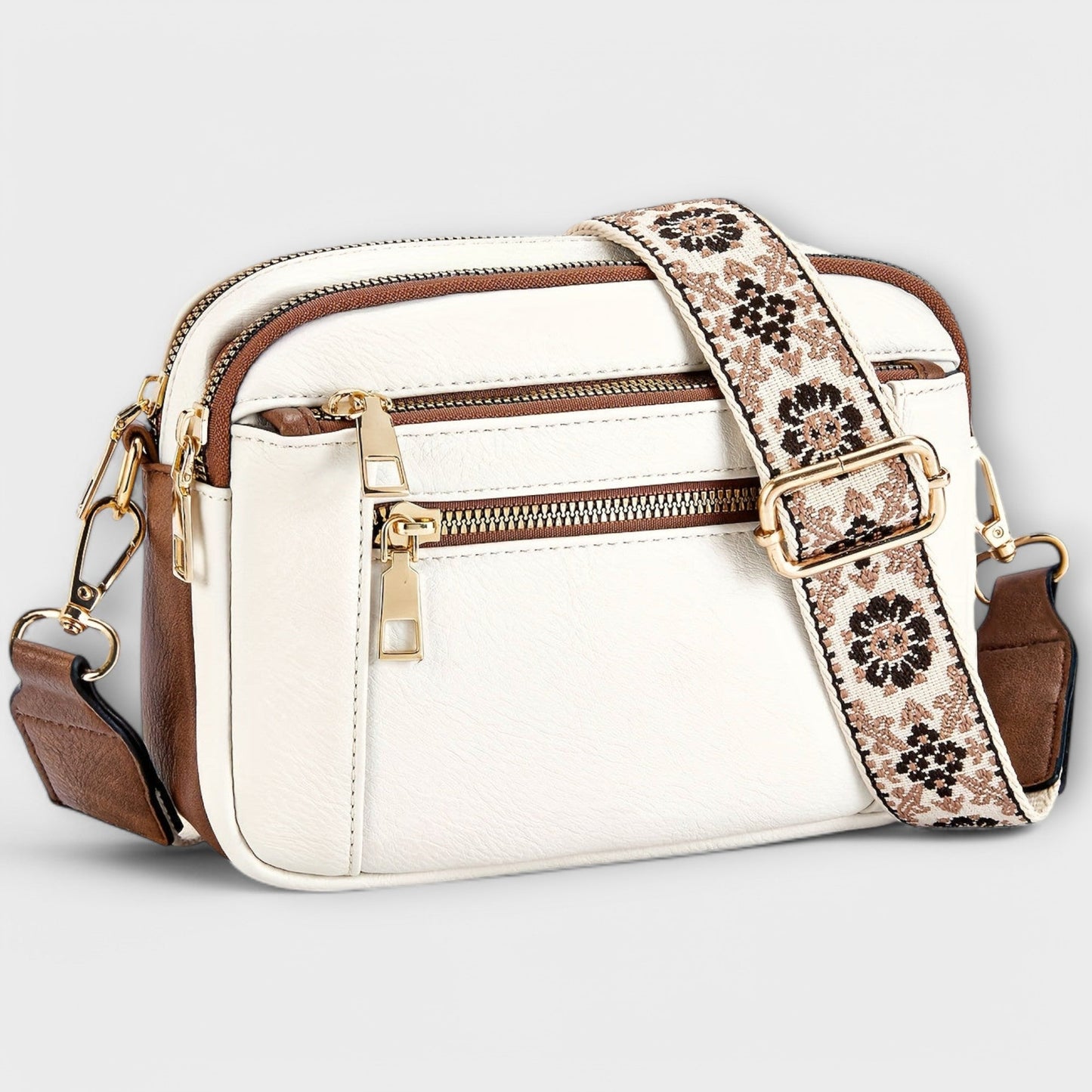 Bolso bandolera de cuero vegano