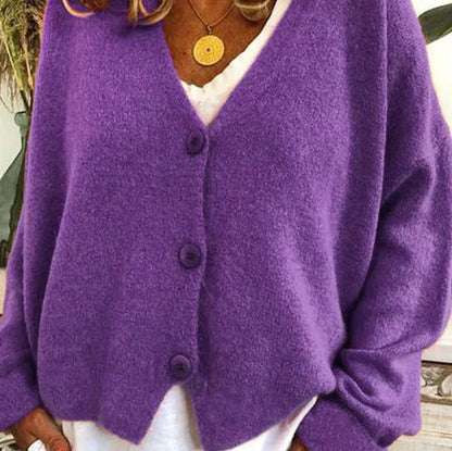 Chaqueta de punto con escote en V