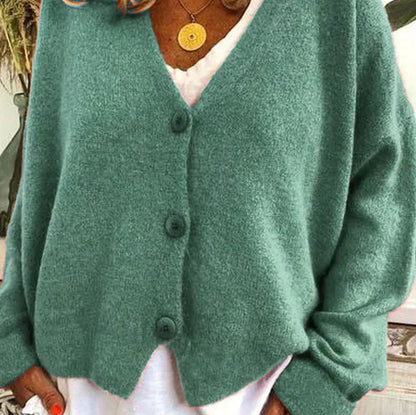 Chaqueta de punto con escote en V