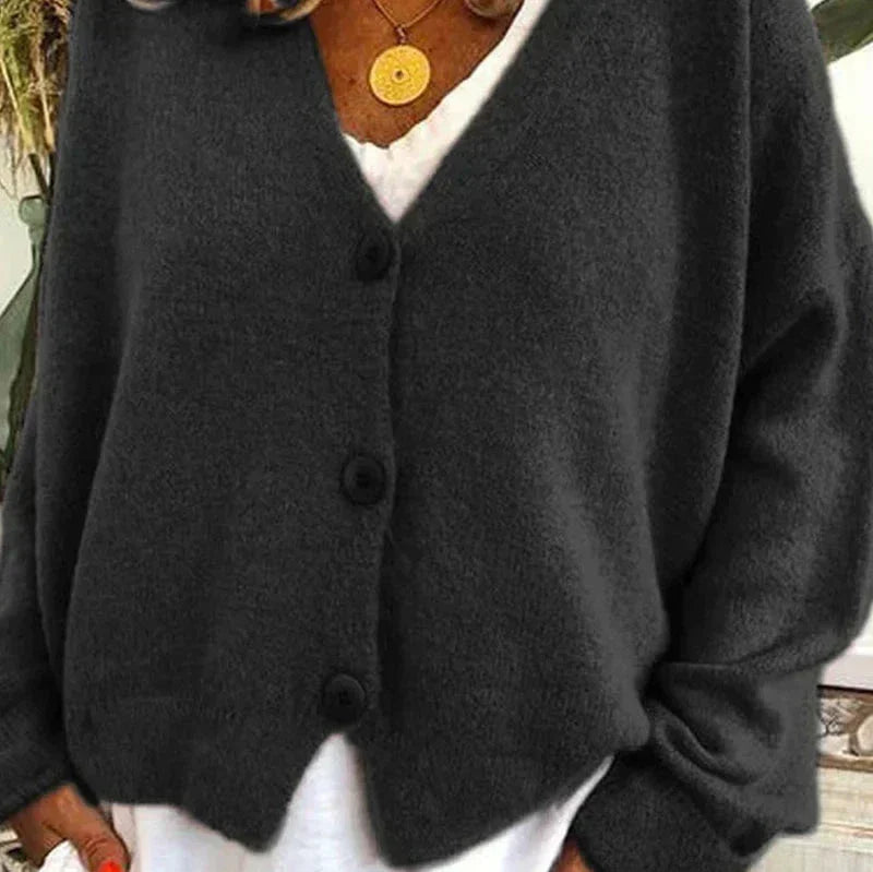 Chaqueta de punto con escote en V