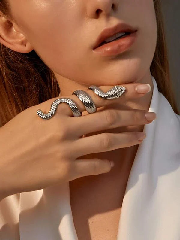 Anillos de serpiente (conjunto de 4 - ajustables)