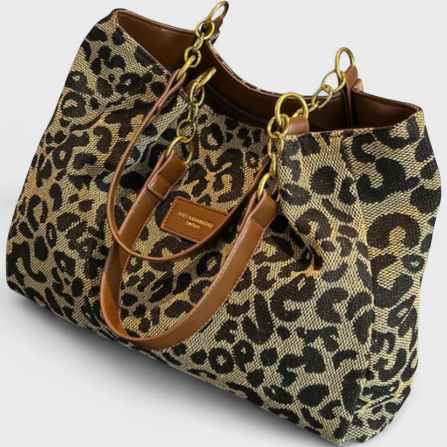 Bolso con estampado de leopardo