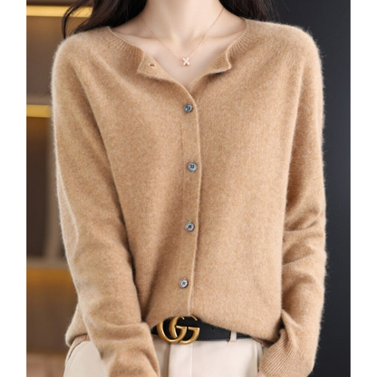 Chaqueta de punto con botones clásicos