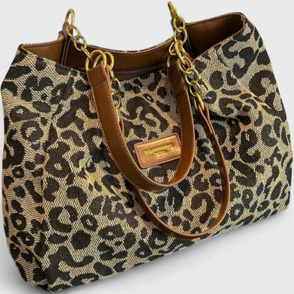 Bolso con estampado de leopardo