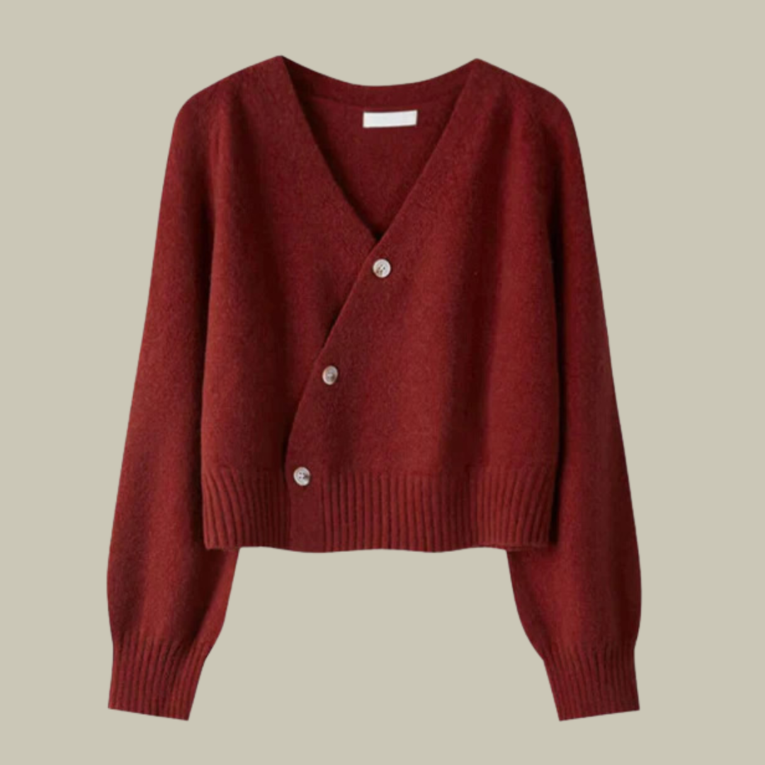 Chaqueta de punto suave de lana merino