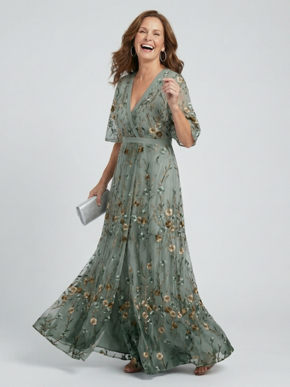 Ana | Vestido maxi halter floral