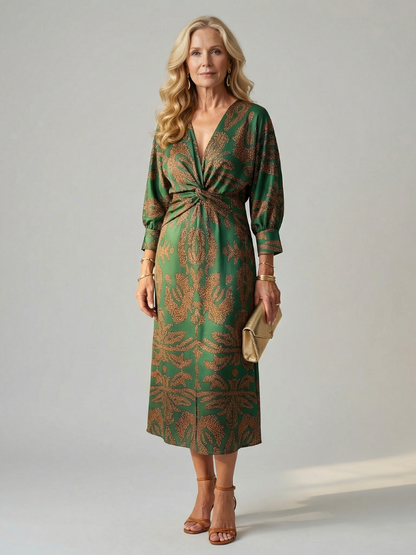 Alicia | Vestido midi cruzado