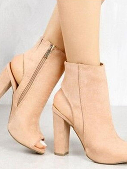 Zapatos de mujer de tacón grueso