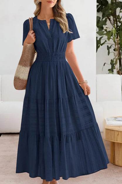 Vestido con cintura fruncida