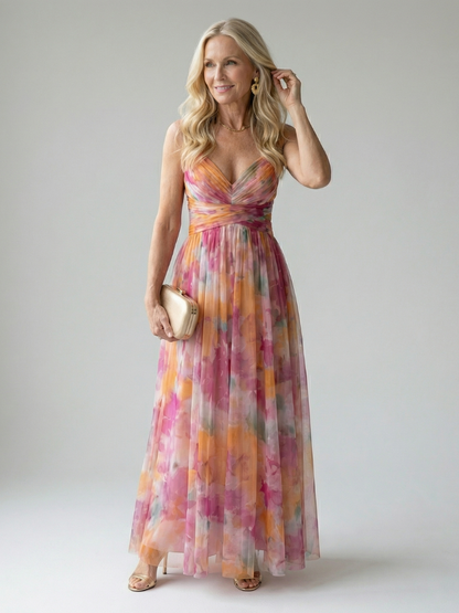 Irene | Vestido maxi cruzado
