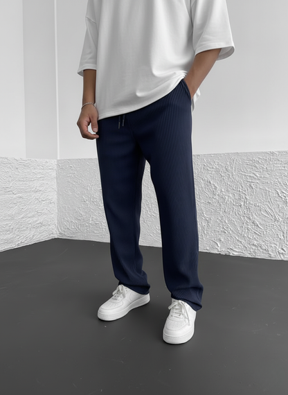 Pantalón acanalado relajado