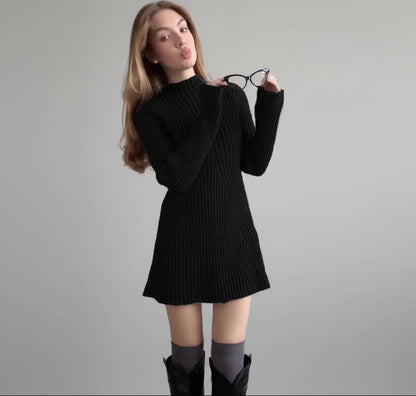 Vestido Mini De Punto
