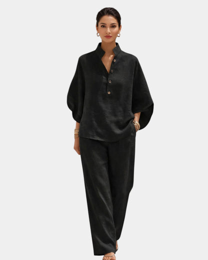 Brune | Conjunto de algodón de dos piezas