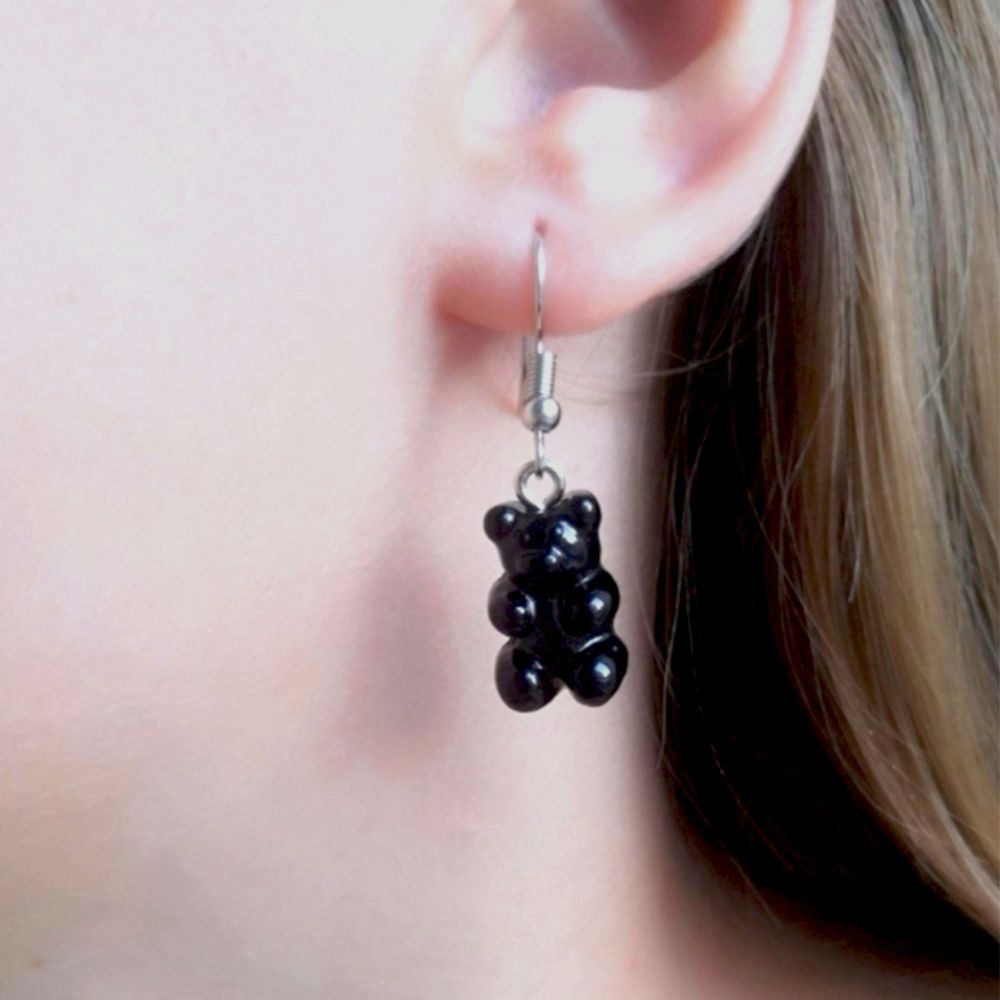Pendientes de osito de gomita