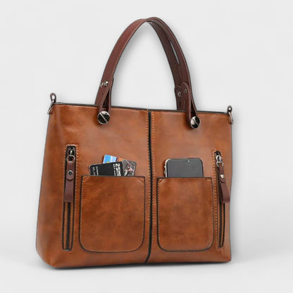Elegante bolso de cuero
