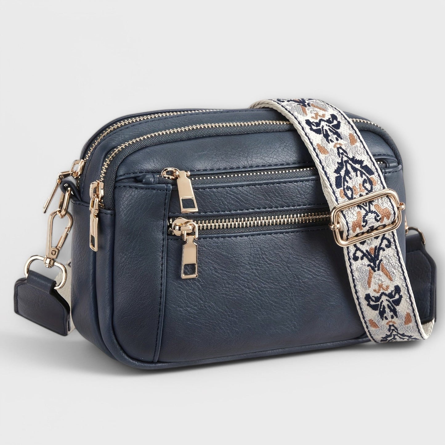 Bolso bandolera de cuero vegano