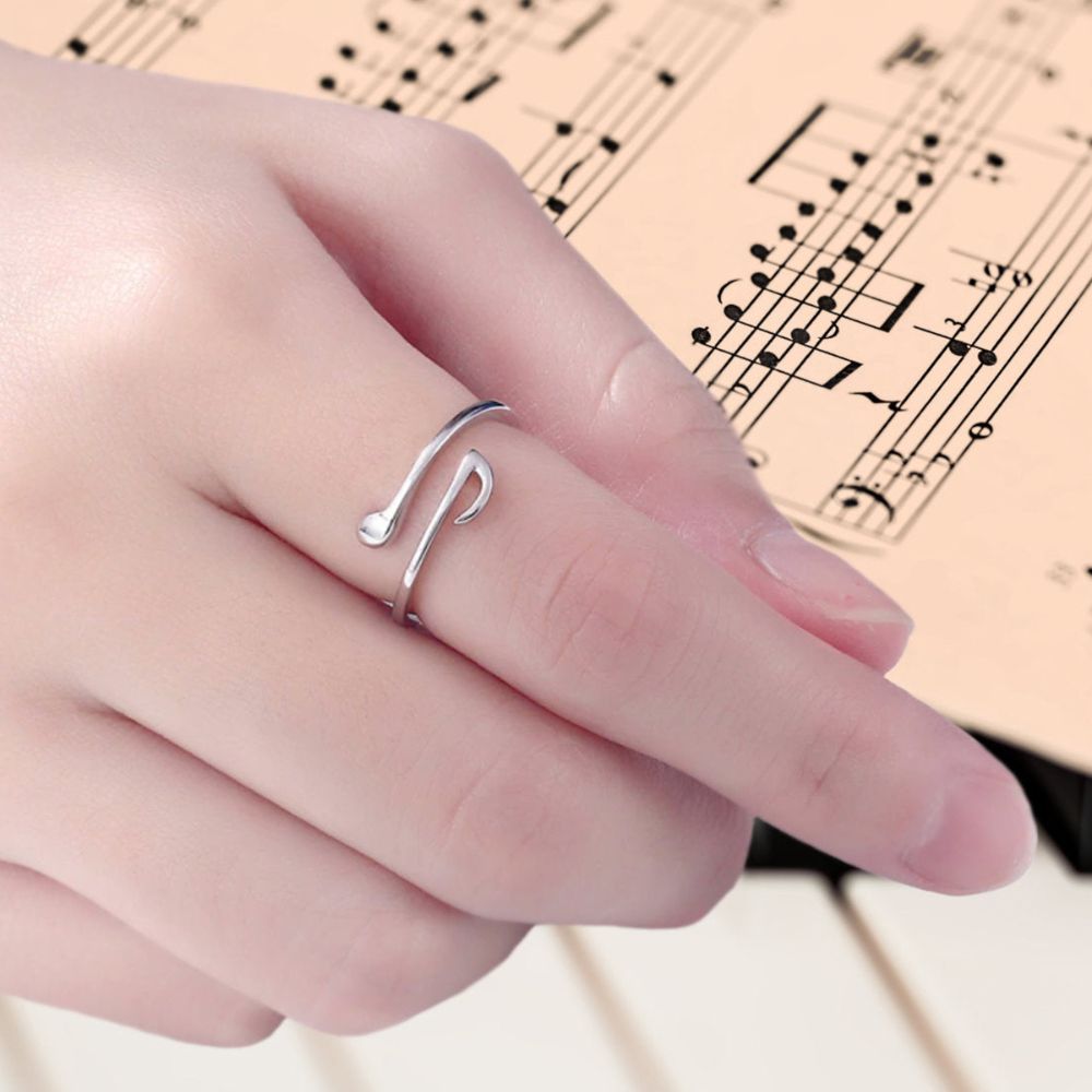 Anillo de nota musical (ajustable)