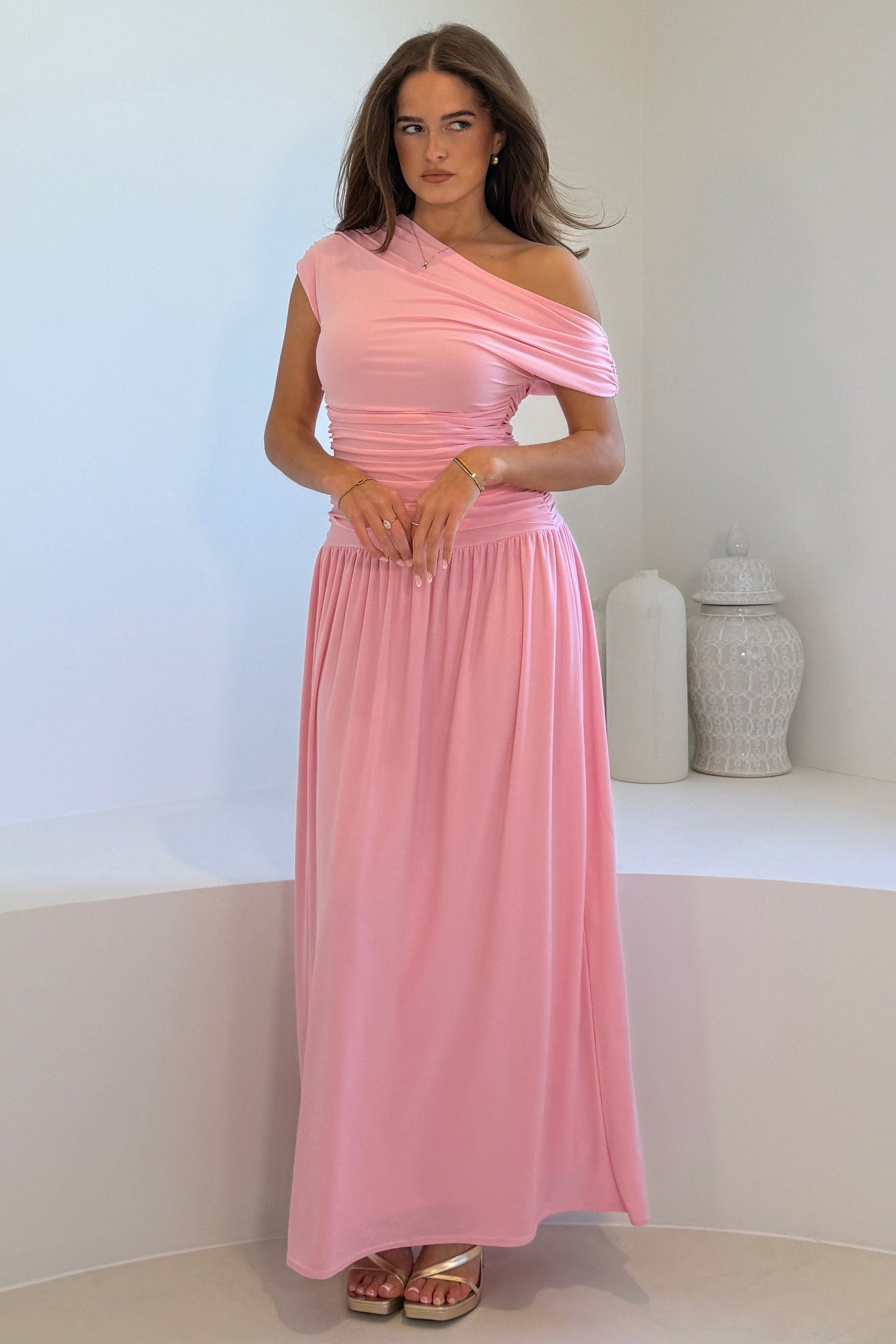 Colette Vestido Maxi Rosa