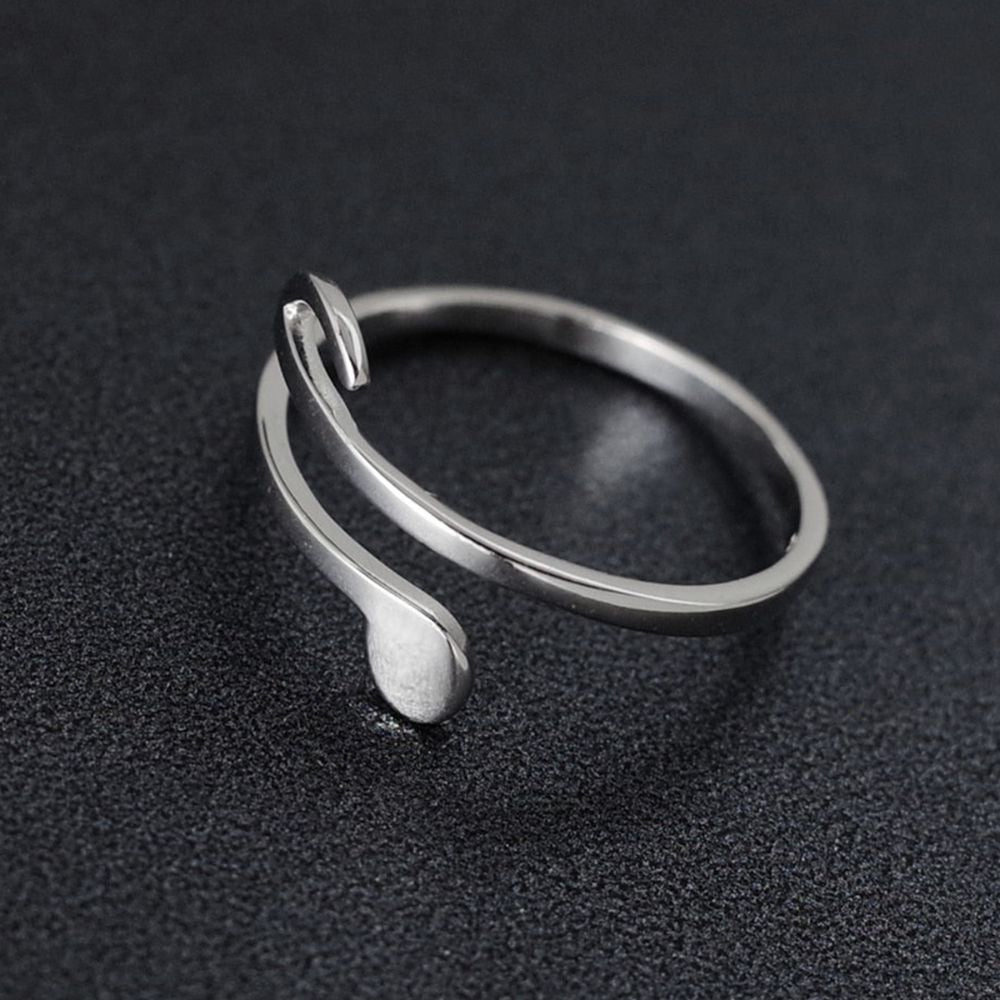 Anillo de nota musical (ajustable)