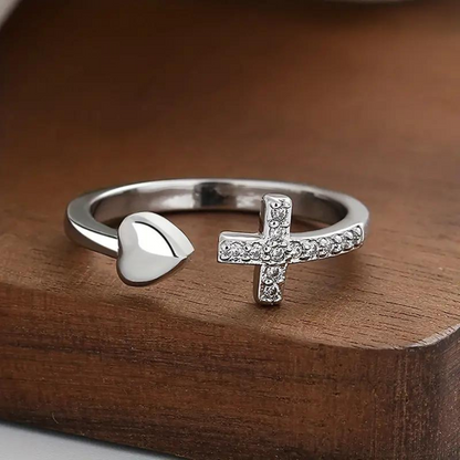ANILLO DE CORAZÓN (AJUSTABLE)