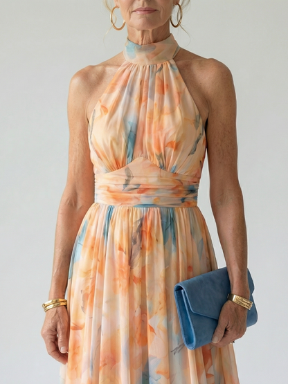 Elena | Vestido midi halter
