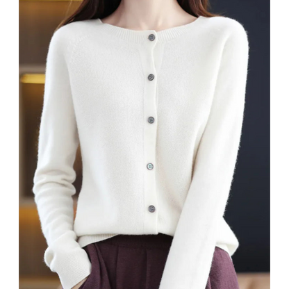 Chaqueta de punto con botones clásicos