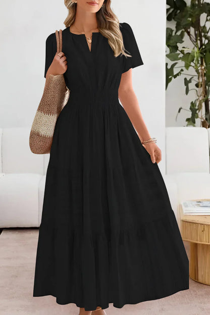 Vestido con cintura fruncida