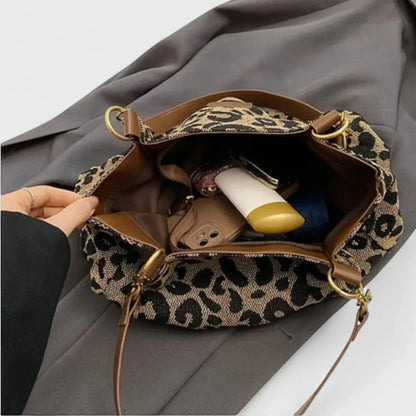 Bolso con estampado de leopardo