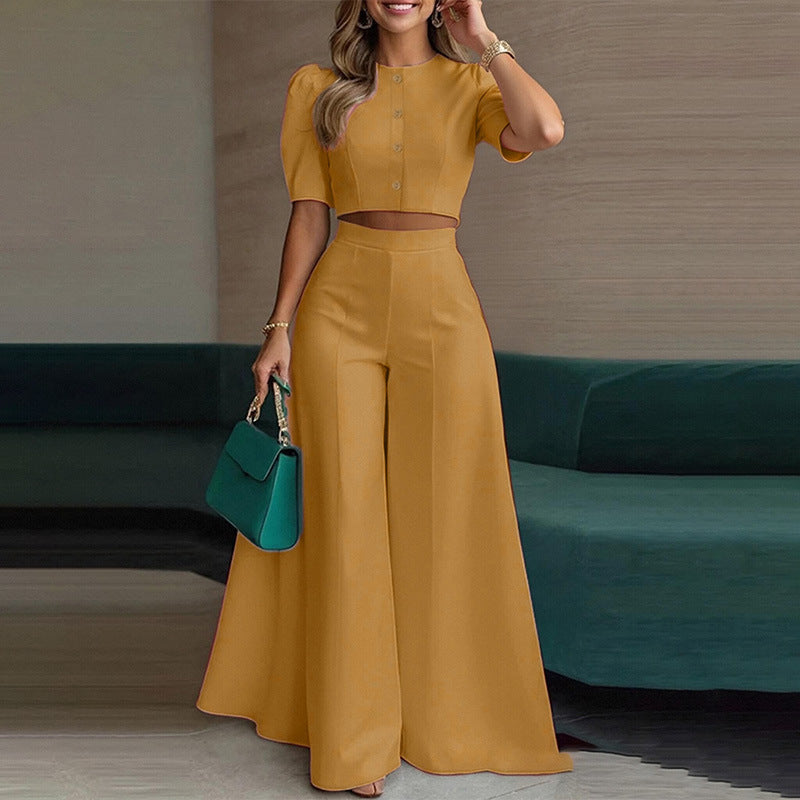 Conjunto de traje con top y pantalón