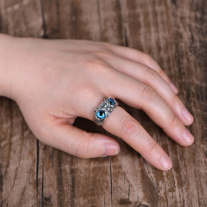 Anillo de ojo de búho ajustable