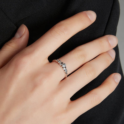 Anillo celta de Claddagh (ajustable)