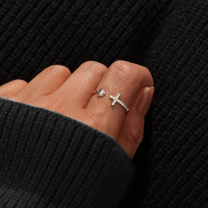 ANILLO DE CORAZÓN (AJUSTABLE)