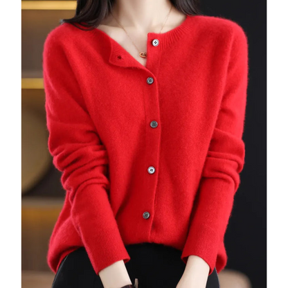 Chaqueta de punto con botones clásicos