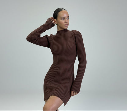 Vestido Mini De Punto