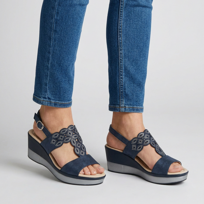 Rachele - Sandalia cómoda para mujer con cuña