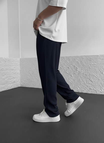 Pantalón acanalado relajado